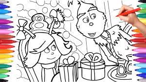 Cindy lou who coloring pages. How The Grinch Stole Christmas Coloring Pages For Kids Coloring New Grinch Grinch Best Coloring Youtube