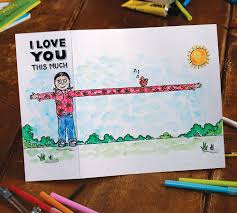 verse 1 a i love you you love me bm e we're a happy family a d a with a great big hug and a kiss from me to you. How To Make An I Love You This Much Mother S Day Card