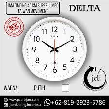 Buka aplikasi jam dinding tersebut dengan menekan ikon aplikasinya yang telah dibuat di halaman homescreen android. Jual Jam Dinding Delta Diameter 45 Cm Taiwan Movement Jumbo Size Ls Di Lapak Lucky Bukalapak