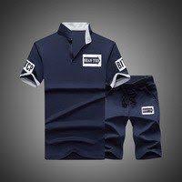 2019 Brand New Men T Shirt Sets Summer Hot Sale Cotton Comfortable Short Sleeve Tshirt Homme Casual S Mens Sweatshirts Cargo Pants Men Short Sleeve Polo Shirts