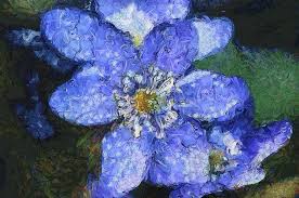 In fact, he painted several from a distance its easy for the flowers to blend into the background. Van Gogh Blue Flower Painting By Mario Carini