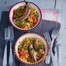 Fregola Mit Salbei Salsiccia Rezept Rezept Lebensmittel Essen Paella Rezept Fleisch Gerichte