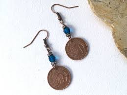 50th Birthday Present Ideas For Her Nz 50th Birthday Gift For Her 1967 New Zealand Pretty Coin Earrings Present Woman Fern Jewelry Annive With Images Birthday Gifts For Her 50th Birthday Gifts 50th Birthday