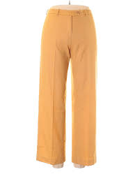 Details About Incotex Women Orange Wool Pants 46 Italian