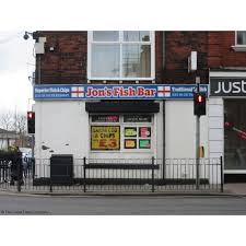 Fish and chips is a hot dish consisting of fried fish in batter, served with chips. Jons Fish Bar Bolton Fish Chip Shops Restaurants Yell
