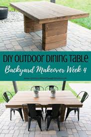 Diy Outdoor Dining Table Garrison Street Design Studio In 2020 Outdoor Dining Table Diy Outdoor Furniture Diy Patio