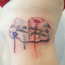 Maybe you would like to learn more about one of these? Text Written On Paper Watercolor Tattoo On Side Rib Cage