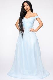 Global fashion brand ✈️fast shipping worldwide tag us to be featured ✨@fashionnova #novababe @novamen @fashionnovacurve shop now⬇️ www.fashionnova.com/collections/new. Jamila Off Shoulder Gown Light Blue Off Shoulder Gown Plus Size Formal Dresses Fashion