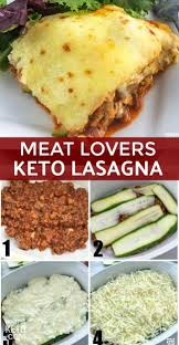 Ultimate Meat Lovers Keto Lasagna With Zucchini Noodles Recipe Keto Lasagna Zucchini Lasagna Recipes Meat Recipes