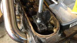 It's not the recommended method to compress a. Diy 3 Ls Valve Spring Compressor Youtube