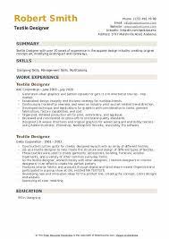 How to design a cover letter to wow hiring personnel. Textile Designer Resume Samples Qwikresume
