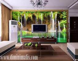 Desain ruang tamu nuansa alam. 10 Contoh Desain Wallpaper Dinding Rumah Minimalis Keren