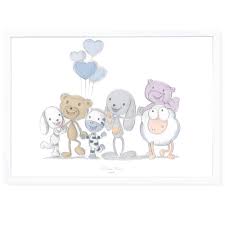 Tableau Deco Bebe L Ours Kiwi Et Ses Amis Made In France