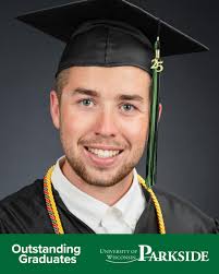 Andrew Conrad is a Sport Management major who is among the first to earn  UW-Parkside's new Sport Sales Certificate. He is being recognized as an  Outstanding Graduate for his academic success in