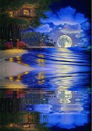 Helloyou51 My Desktop Nexus Beautiful Moon Beautiful Images Blue Sunset