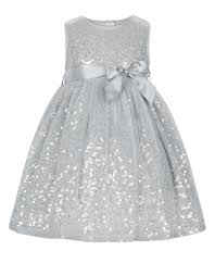 Baby Evalina Sparkle Dress Silver Monsoon Flower Girl Dresses Tulle Grey Flower Girl Dress Girls Silver Dress