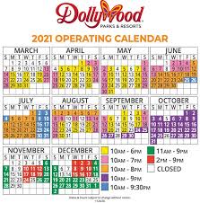 Simply blessed 2021 wall calendar 11 x11 organize monthly planner desk planner. 2021 Dollywood Operating Schedule And Events Colonial Properties
