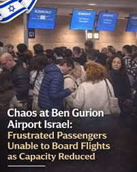 🇮🇱| Chaos at Ben Gurion Airport: Sudden Flight Limits Leave Hundreds of  Passengers Stranded Hundreds of travelers at Ben Gurion Airport in Israel  were left stranded after sudden changes to wartime aviation