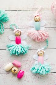 Diy Figuren Ballerina Garn Holzperlen Family Baby Lifestyle Bommel Machen Holzperlen Pompons Basteln
