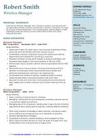 Salary ranges can vary widely depending on many important factors, including education, certifications, additional skills, the number of years you have spent in your profession. Wireless Manager Resume Samples Qwikresume