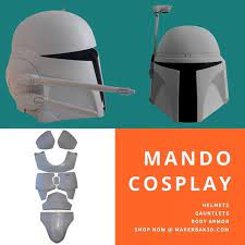 Makerbak3d Posted To Instagram Our 5 Rated Mandalorian Helmets Gauntlets And Body Armor Kits Are Mandalorian Helmet Mandalorian Armor Mandalorian Cosplay