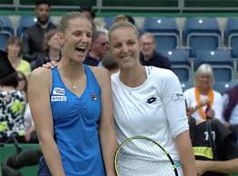 01:02 karolina pliskova's husband and czech tv presenter, michal hrdlicka is the guest correspondent for outside the ball and he's helping us get to. Pliskova Twins Playing Against Each Other For The First Time Tennis