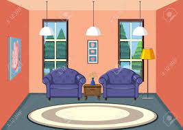 The living room is your home's centre. Interior Of Living Room Design Illustration Royalty Free Cliparts Vectors And Stock Illustration Image 108459909