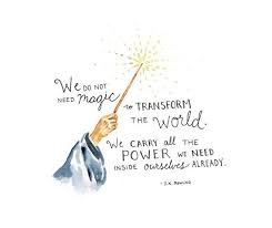 J K Rowling Magic Quote Art Print Etsy In 2020 Rowling Quotes Magic Quotes Harry Potter Quotes