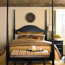 Black 4 Poster King Bed Queen And King Black Poster Bed Black Bedding Bed Linens Luxury Poster Bed