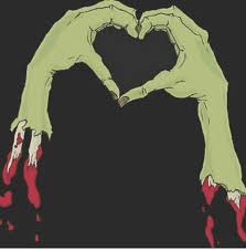 Amor Zombie Grunge Aesthetic Wallpaper Backgrounds Illustration Art