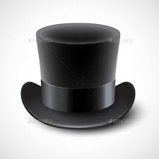 Black Top Hat Vector Illustration Isolated On Hat Vector Black Top Hat Vector Illustration