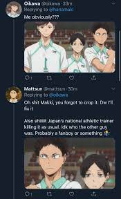 It's only too funny in the meme, almost like a marco/polo effect except with date tech's cheer. Daichi Meme Tumblr Posts Tumbral Com