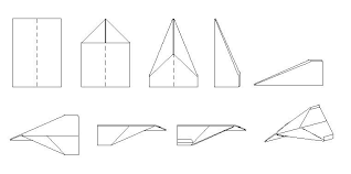 Http Www Bauplan Bauanleitung De Wp Content Uploads Papierflieger Bauzeichnung Jpg Papierflieger Kinder Basteln Papier Papierflieger Falten