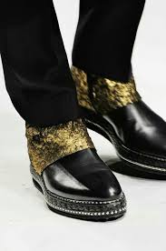 Black And Gold Boots Mens Roberto Cavalli Shoes Black Gold Wow Boots Zipper Obuv