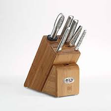 Furi pro pro vault knife block 8 piece set designed right here in australia, furi combines the knowledge of both leading australian engineers and professionals chefs when designing their knives. Cutlery And Kitchen Knives Crate And Barrel