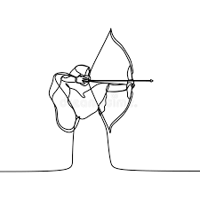 El origen proviene del uso de esta arma como instrumento de caza y como instrumento bélico. Ragazza Di Hijab Che Gioca Tiro Con L Arco Con La Linea Continua Illustrazione Di Vettore Del Disegno Di Arte Illustrazione Vettoriale Illustrazione Di Centrale Minimalista 136347967