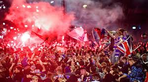 Rangers v slavia prague ibrox stadium europa league. Rangers Premiership Win Anger Over Celebrating Rangers Fans Bbc News