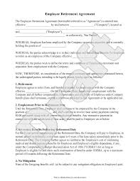 Simple investment agreement contract sample. Free Employee Retirement Agreement Free To Print Save Download