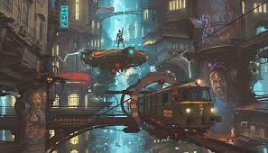 Hd Wallpaper Sci Fi Steampunk City Train Vehicle Wallpaper Flare Steampunk mechanical flight aircraft cities mood wallpapers.