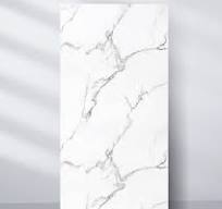 Calacatta White Marble UV Protected PVC Wall Panel - 4x8 ft, Fireproof &  Waterproof, (32 sq. ft)