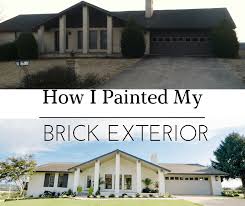 Simple renovation ideas to transform a charmless brick home. Painted Brick House Before And After How To Paint A Brick House