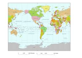 The arctic circle is a parallel latitude that runs north of the equator. Unique World Map Center America Contintes Colored Map With Graticules World Map Map Tropic Of Capricorn