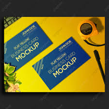 Download Yellow Business Card Mockup Template Download On Pngtree