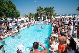 Celebrities, superyachts and tourists all milling about in the mediterranean. Nikki Beach Saint Tropez Celebrates 10th Anniversary