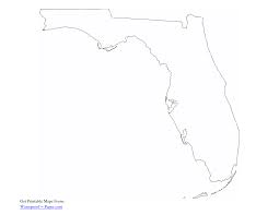 Blank Printable Florida Maps Map Of Florida Florida Outline Florida State Map