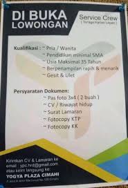 Misalnya, aktivitas ekonomi yang tadinya sampai pukul 22.00 wita bisa saja kami turunkan lagi, katanya. Lowongan Kerja Yogya Plaza Cimahi 2021