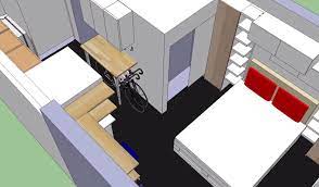 See Ikea S Storage Maximizing Makeover Of A 300 Sq Ft Studio Apartment In The Bronx Studio Apartment Studio Apartment Layout Tiny Apartments