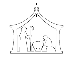 Printable nativity scene cut out. Pin On Printable Patterns At Patternuniverse Com