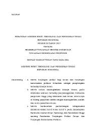 Kementerian pendidikan dan kebudayaan republik indonesia 2017. Salinan Permenristekdikti No 20 Th 2017 Ttg Tunjangan Profesi Kehormatan Distribusi Ii