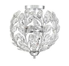 Trade Winds Diamante 2 Light Ceiling Light In Chrome Walmart Com Walmart Com